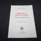 Sahlman-Karlsson - Specimens of American Finnish - pikkukuva 1