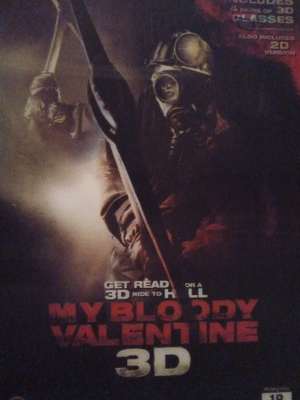 My bloody valentine 3D - hologrammikansi ja lasit