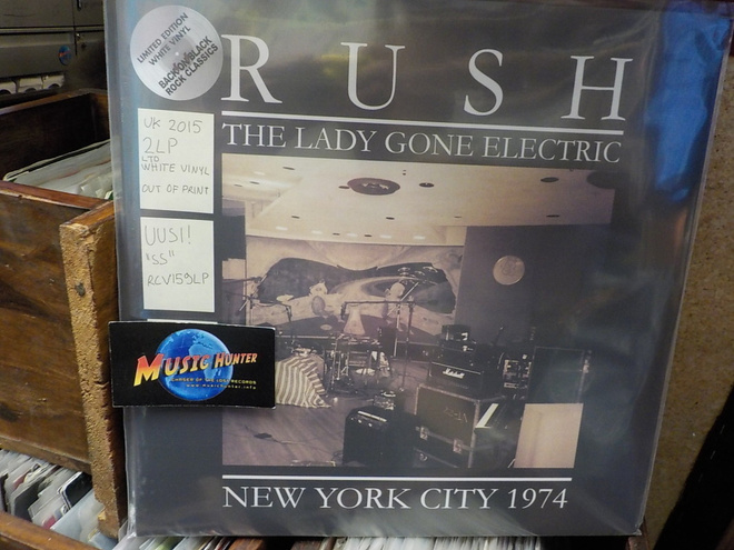RUSH - THE LADY GONE ELECTRIC WHITE - VINYL UUSI 2LP +