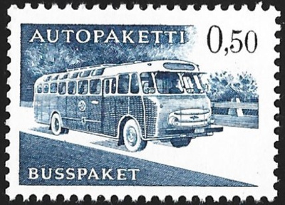 1963 AP 12  sininen 0,50 mk  ** LaPe AP 12 xHa