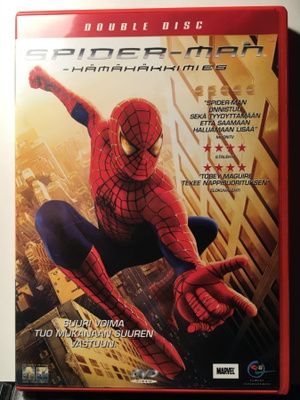 SPIDER-MAN, HÄMÄHÄKKIMIES, DVD x 2, Raimi,Maguire, Dunst