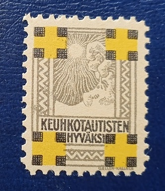 Keuhkotautisten hyväksi Joulumerkki 1921 - kirjeensulkija **