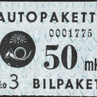 1949 AP 4 sininen 50 mk vesileima I ** LaPe AP 4 W I - pikkukuva 1