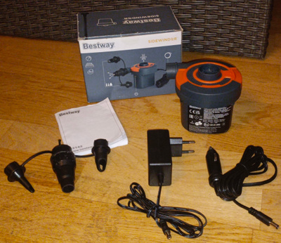 Bestway Sidewinder AC/DC Ilmapumppu 12V/220V