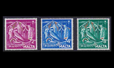 Malta 298-300 ** Joulu (1964)