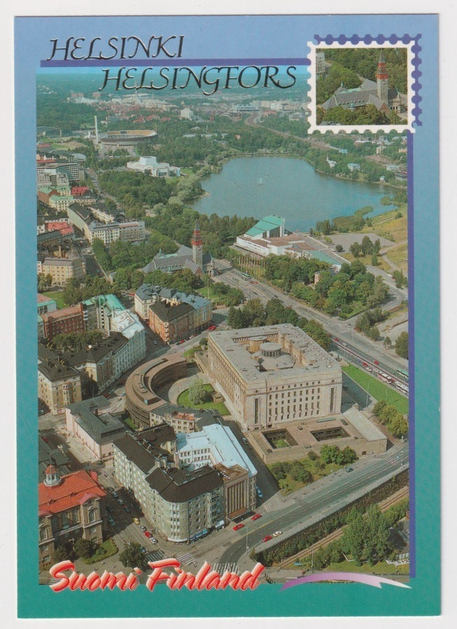 Helsinki: Eduskuntatalo - ilmakuva