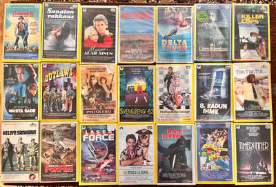 VHS esselte elokuvakasetteja x 21 kpl