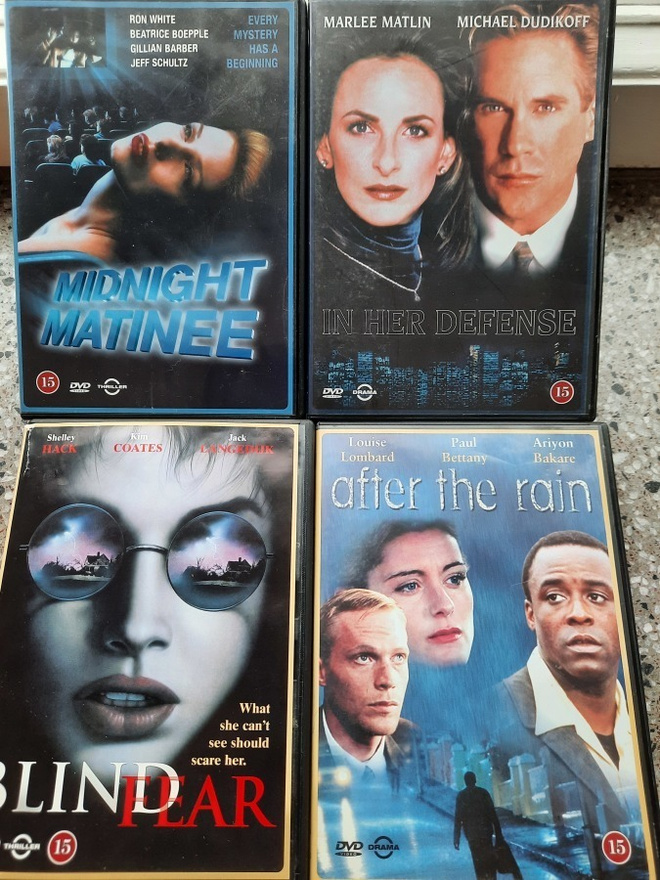 Midnight Matinee- In her defence- Blind fear- After the rain