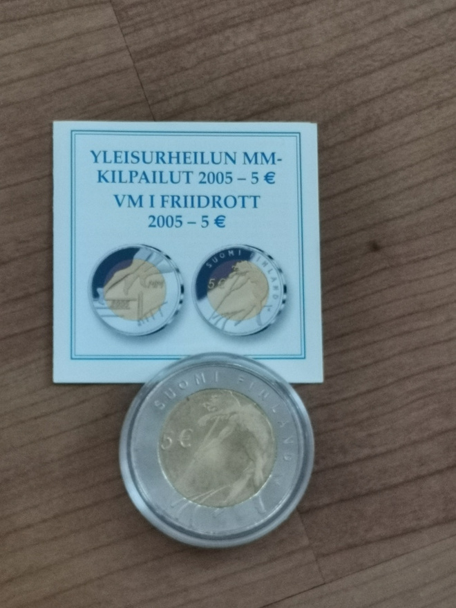 5 euroa 2005 - Yleisurheilun MM-kilpailut