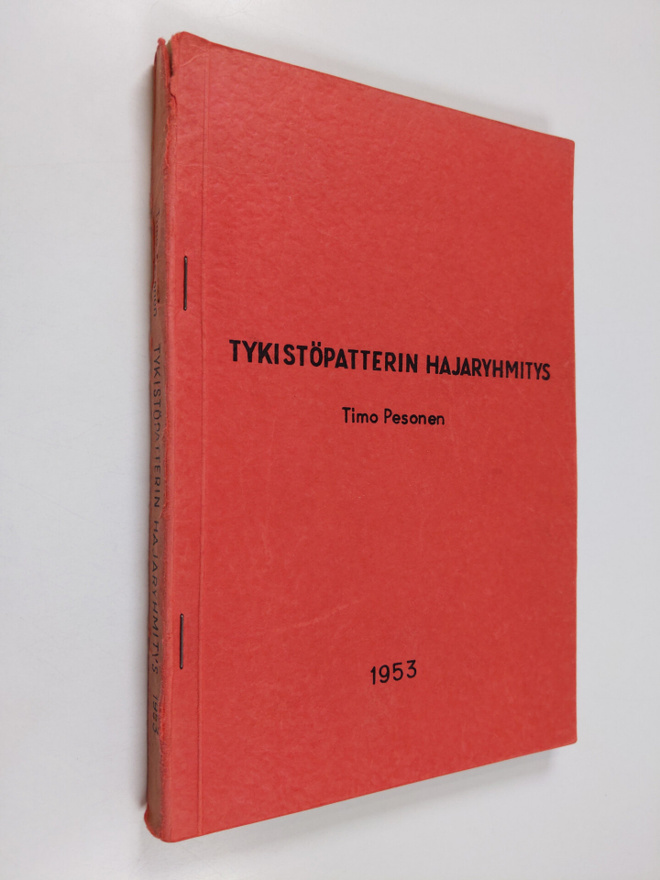 T. Pesonen : Tykistöpatterin hajaryhmitys