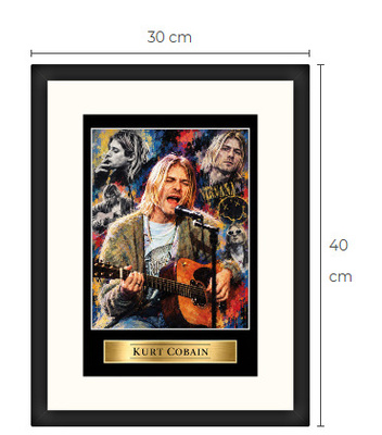 Uusi Kurt Cobain Nirvana art print Limited Edition