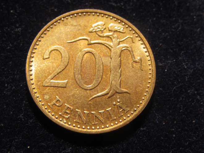 20 penniä 1970