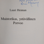 Lauri Heiman : Muistorikas, ystävällinen Porvoo - pikkukuva 3