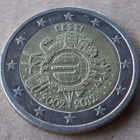 2 € EESTI VIRO erikoiseuro EURO 10 vuotta 2012 - pikkukuva 1