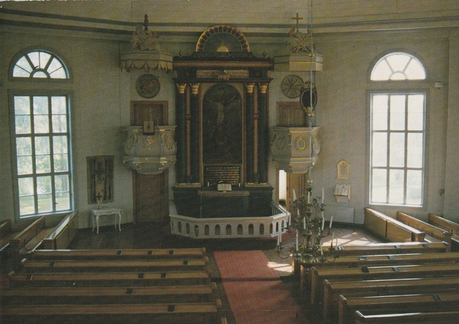 KIRKKOKORTTI - VIMPELIN KIRKKO - SISÄKUVA