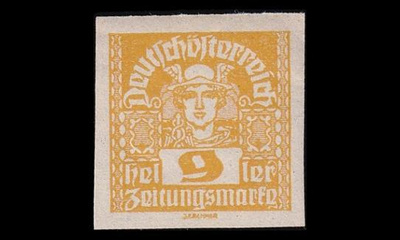 Itävalta 298x ** Sanomalehtimerkki 9 H (1920)