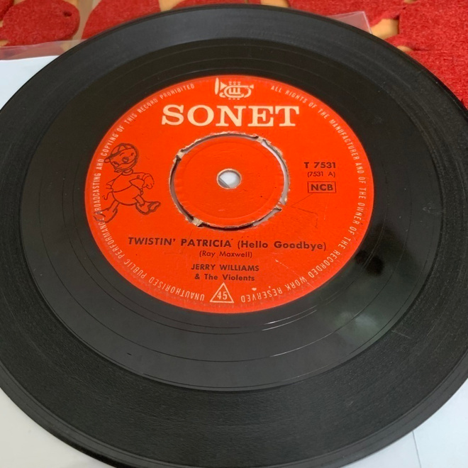 JERRY WILLIAMS & The Violents: Twistin’ Patricia * SWE 1963