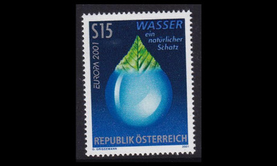 Itävalta 2344 ** Europa vesi (2001)