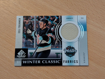 2024-25 SP Game Used Eeli Tolvanen Winter Classic Fabrics