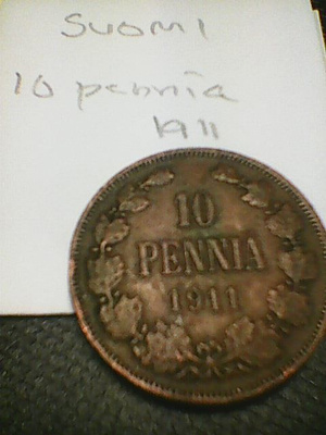 Suomi 10 penniä 1911