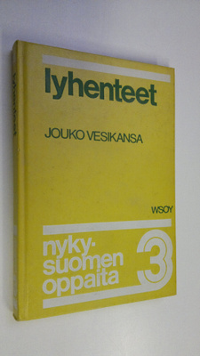 Jouko Vesikansa : Nykysuomen oppaita 3, Lyhenteet