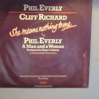 PHIL EVERLY/CLIFF RICHARD:SHE MEANS NOTHING TO ME : SINGLE 7 - pikkukuva 2