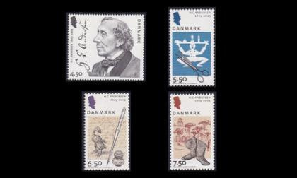 Tanska 1396-9 ** Hans Christian Andersen 200v (2005)