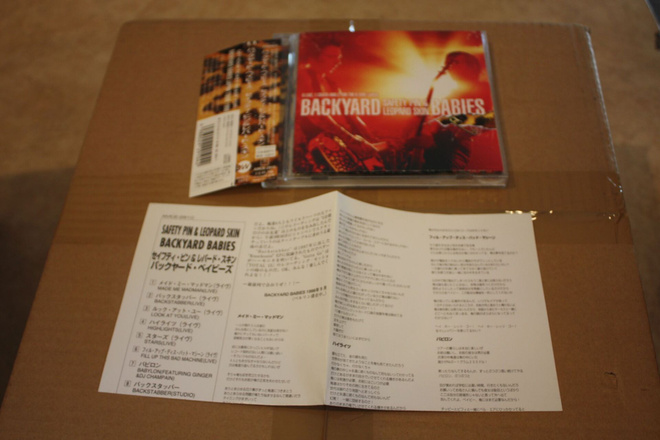Backyard Babies: Safety pin & leopard skin CD *JAPANI*