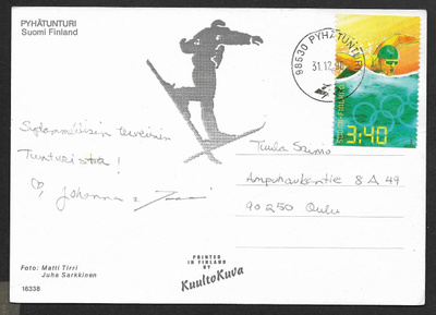 Postil. - Kesäolympl. 1996 (LAPE 1344) Pyhätunturi 31.12.96