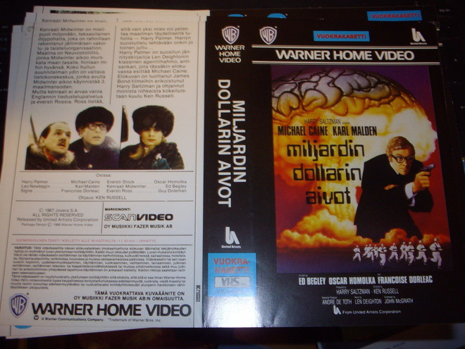 Vhs kansipaperi Fix - Miljardin dollarin aivot