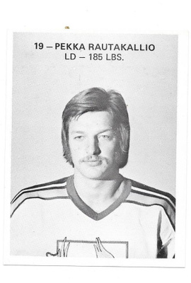 1975-76 Phoenix Roadrunners #19 Pekka Rautakallio ÄSSÄT