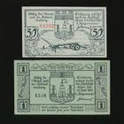 Saksa Notgeld 50 Pfg, 1 Mark, Hoyer 10.4.1920 - pikkukuva 2