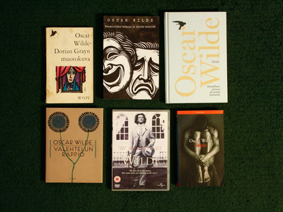 Oscar Wilde paketti 5 kpl kirjoja + Wilde DVD