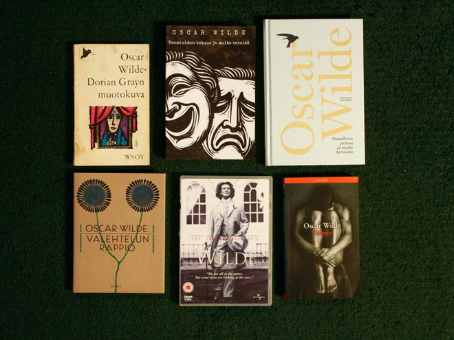 Oscar Wilde paketti 5 kpl kirjoja + Wilde DVD