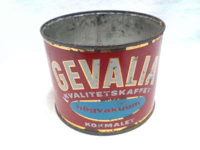 Gevalia kvalitetskaffet peltipurkki