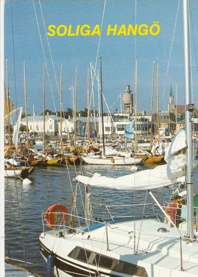 HANKO : Aurinkoinen venesatama. Soliga Hangö