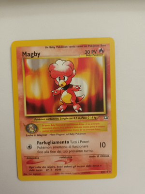 Magby #23 Pokemon Neo Genesis rare card