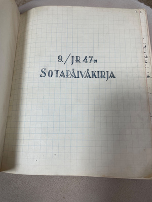 Sotapäiväkirja 9/JR47 12/47 4/JR200 2/JR200 1/Er.P25 !