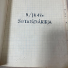Sotapäiväkirja 9/JR47 12/47 4/JR200 2/JR200 1/Er.P25 ! - pikkukuva 1