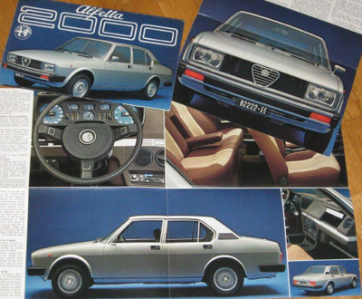 1977 Alfa Romeo Alfetta 2000 esite - KUIN UUSI