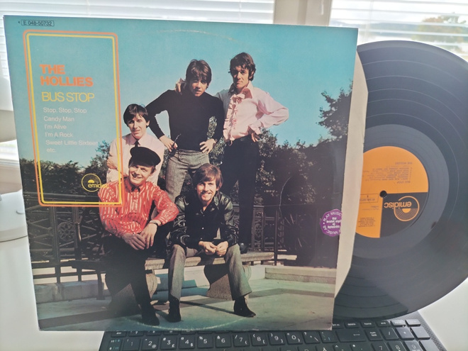 HOLLIES, Bus stop, LP SWE -?? SIISTI KUNTO !!