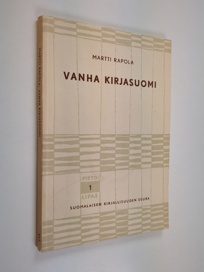 Martti Rapola : Vanha kirjasuomi