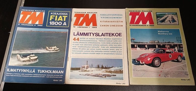 TM Tekniikan Maailma 1965 3 kpl Fiat Rover Austin ...
