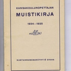Kansakoulunopettajan muistikirja 1934-1935 - pikkukuva 1
