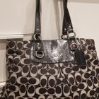 Coach Signature Ashley Sateen Satchel Laukku / Olkalaukku - pikkukuva 5