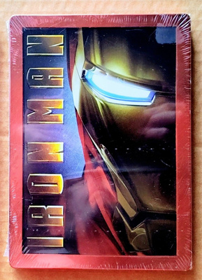 IRON MAN – UUSI! Suomalainen Steelbook 2-DVD 2008 Muoveissa!