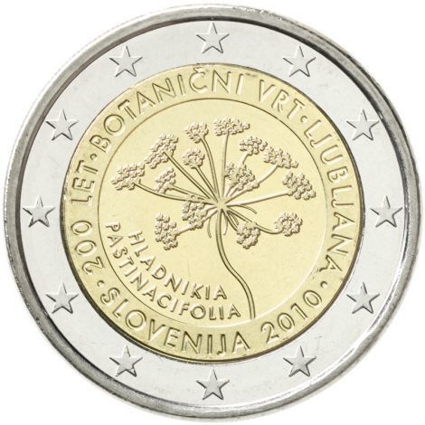 Slovenia 2010 2 € Botanical Garden of Ljubljana UNC