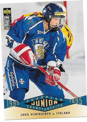 1995-96 Collector`s Choice #329 Juha Viinikainen JYP RC