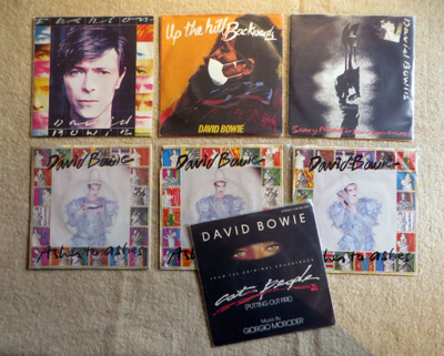 DAVID BOWIE: Seitsemän 7" sinkkua (Ashes, Scary, Up the hill
