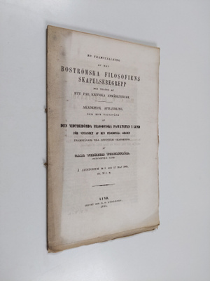 Carl Wilhelm Widerström : En framställning af den boström...